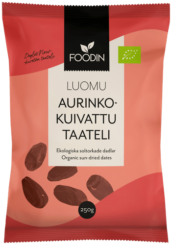 Foodin Aurinkokuivattu taateli luomu 250g