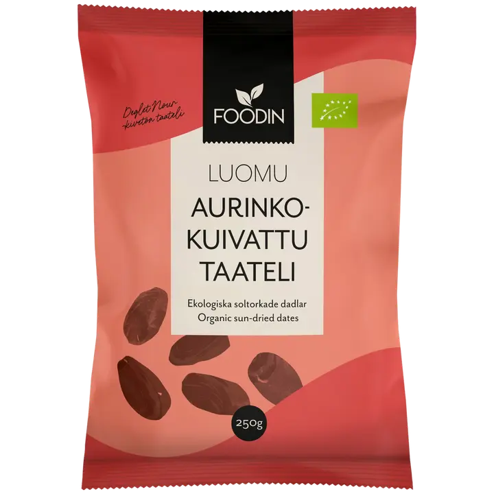 Foodin Aurinkokuivattu taateli luomu 250g-Foodin 有机晒干枣 250g