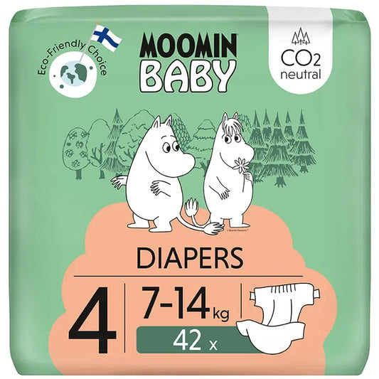 Moomin Baby Diapers teippivaippa  4 - 42 kpl 7-14 kg｜Moomin Baby 尿布 胶带纸尿裤 4 - 42 件 7-14 公斤