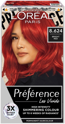 L'Oréal Paris Préférence Vivid Colours Bright Red intensiivinen kestoväri 1kpl