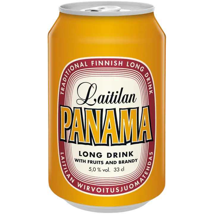 Laitilan 巴拿马白兰地 5.0 vol% 0.33L 白兰地基果味长饮｜Laitilan Panama Brandy 5,0 til-% 0,33L brandypohjainen hedelmäinen long drink