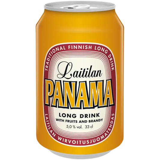Laitilan Panama Brandy 5,0 til-% 0,33L brandypohjainen hedelmäinen long drink｜Laitilan 巴拿马白兰地 5.0 vol% 0.33L 白兰地基果味长饮