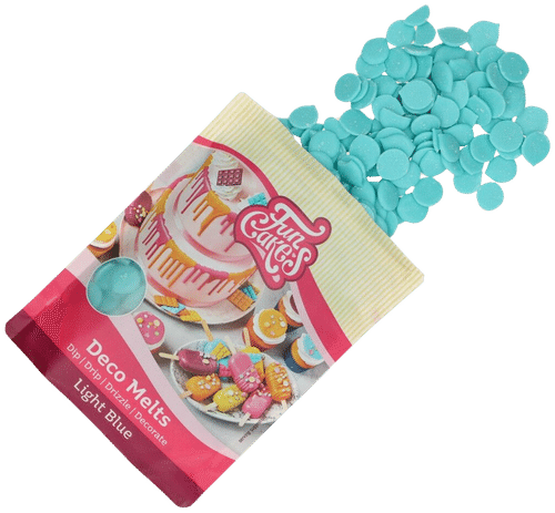 Funcakes decomelts -napit, vaaleansininen 250g｜Funcakes 装饰融豆 浅蓝色 250g