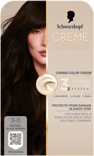Creme Supreme 3-0 自然黑棕色