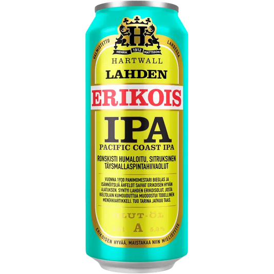 Lahden Erikois Pacific Coast IPA olut 5,3% 0,5 l｜Lahden Erikois 太平洋海岸 IPA 饮料 5.3% 0,5 l