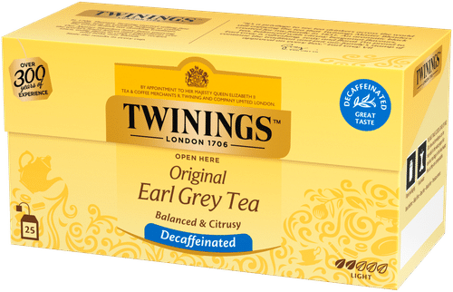 Twinings 25x2g earl grey kofeiiniton tee｜Twinings 25x2g 伯爵茶脱咖啡因茶