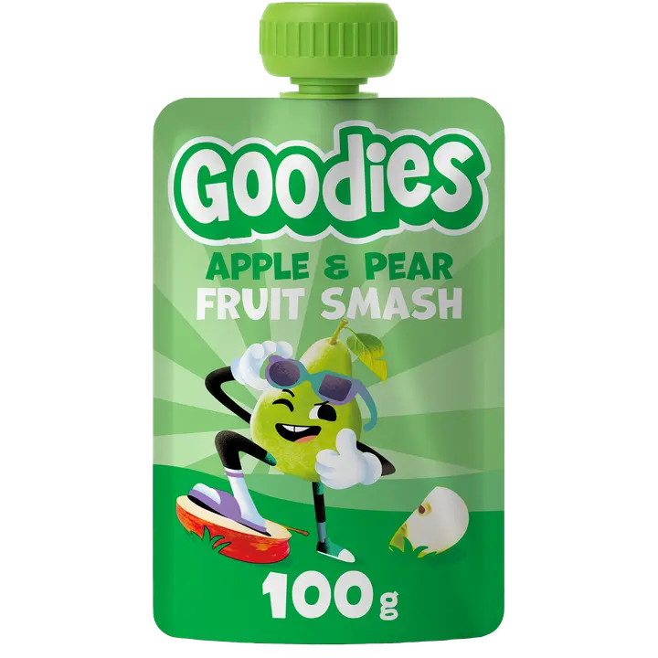 Goodies Apple & Pear päärynä- ja omenasmoothie 100g｜Goodies 苹果梨梨苹果冰沙 100g