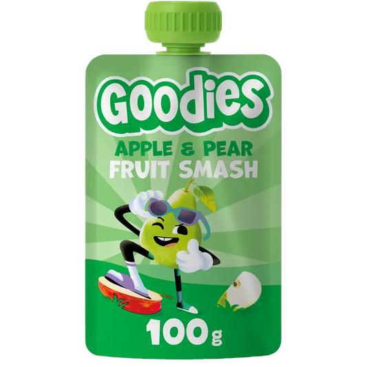 Goodies Apple & Pear päärynä- ja omenasmoothie 100g｜Goodies 苹果梨梨苹果冰沙 100g