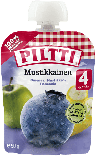 Piltti 90克 蓝莓水果泥 4个月份装