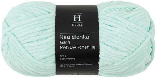 House Panda雪尼尔纱线 100克 薄荷绿 1831