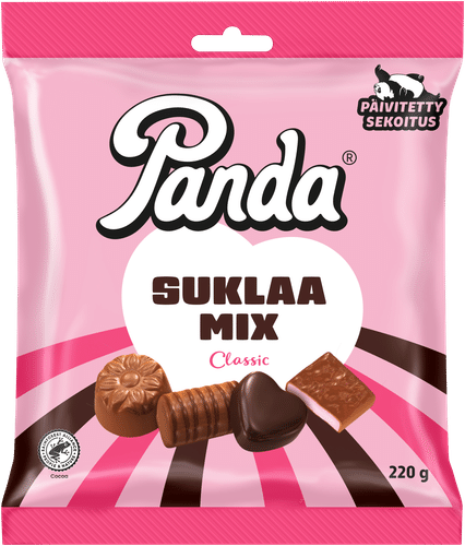 Panda 经典巧克力混合装 220g｜Panda Suklaamix classic suklaasekoitus 220g