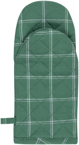 House 隔热手套 Green Check 15x32 cm