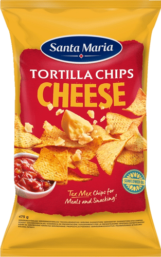 Santa Maria 奶酪味玉米片 475 g｜Santa Maria Tortilla Chips Cheese juuston makuiset maissitortillalastut 475 g