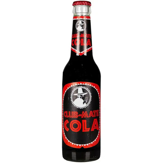Club Mate Cola 0,33l virvoitusjuoma, sisältää luonnollista kofeiinia｜Club Mate 可乐 0.33 升软饮料，含有天然咖啡因