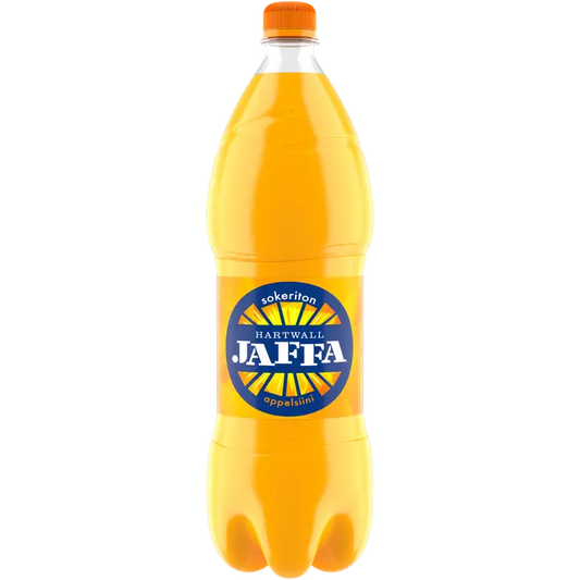 Hartwall Jaffa Appelsiini Sokeriton virvoitusjuoma 1,5 l｜Hartwall Jaffa 橙子无糖软饮料 1,5 l