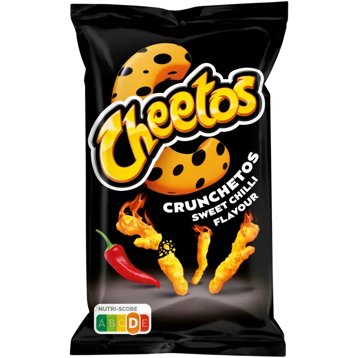 Cheetos Crunchetos Sweet Chili maissinaksut  110g-Cheetos Crunchetos 甜辣椒玉米片 110g