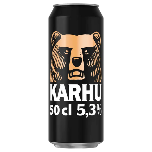 Karhu Lager olut 5,3 til-% tölkki 0,5 L｜Karhu 5.3 vol% 罐装饮料 0,5 L