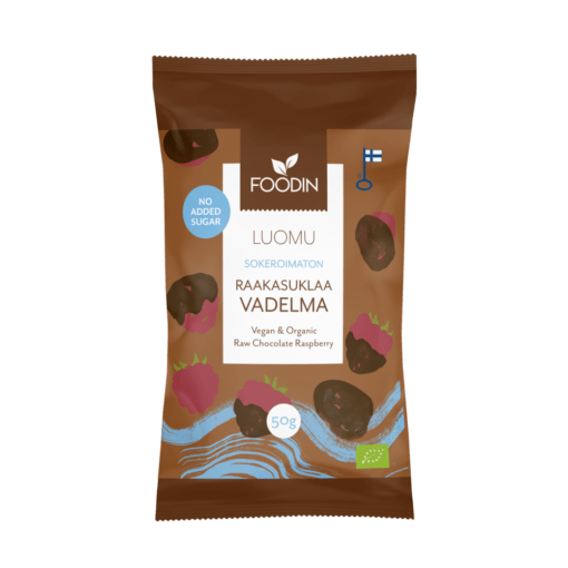 Foodin Sokeroimaton Raakasuklaavadelma 50 g｜Foodin 无糖生巧克力覆盆子 50 g