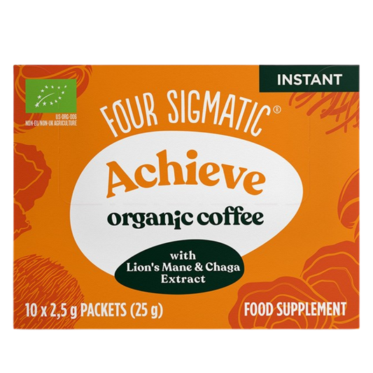 Four Sigmatic Achieve - 蘑菇咖啡饮品粉 10 annospussia｜Four Sigmatic Achieve - Sieni-kahvijuomajauhe 10 annospussia