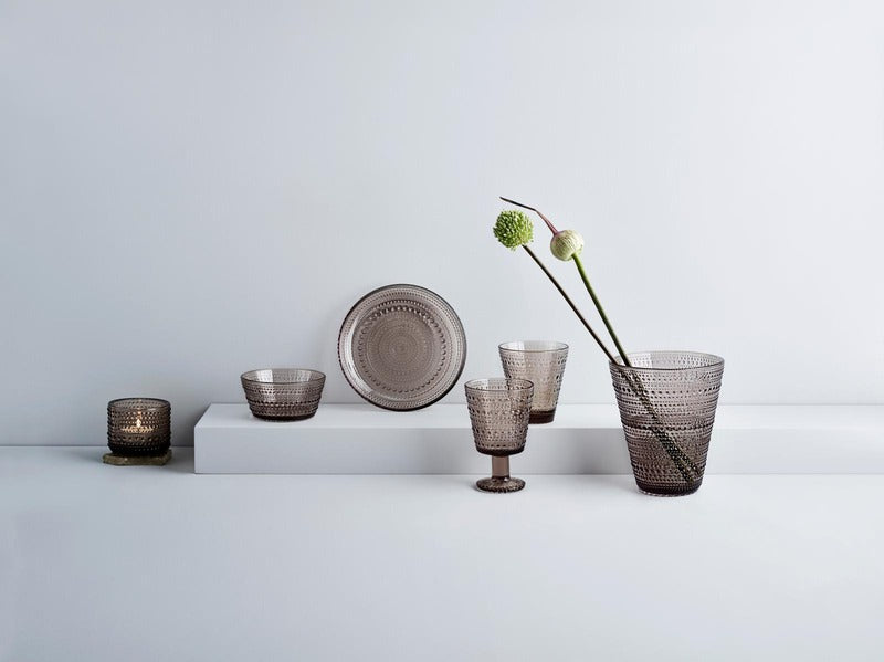 Iittala 露珠烛台 64毫米 亚麻色｜Iittala Kastehelmi kynttilälyhty 64 mm pellava