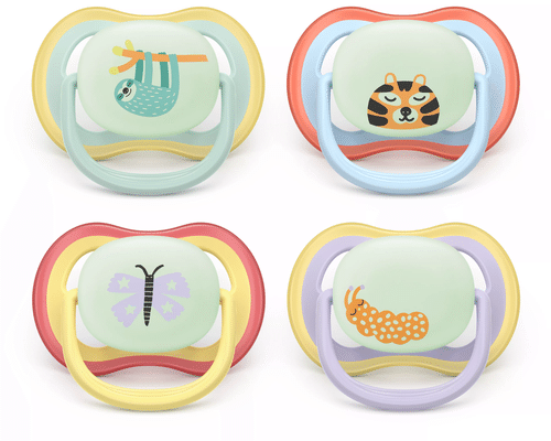 Avent 飞利浦新安怡超空气夜用奶嘴 0-6个月 2只装混色｜Philips Avent Ultra Air yötutti 0-6kk 2kpl mix