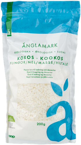 Änglamark kookoshiutale luomu 200 g｜Änglamark 有机椰丝 200 g