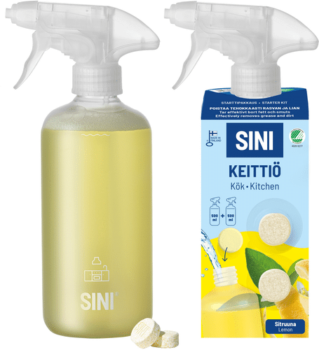 SINI 厨房清洁剂 入门套装 – 瓶 + 2 tablettia