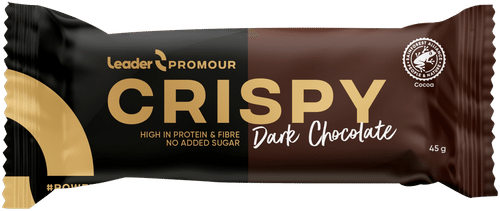 Leader Promour Crispy 黑巧克力蛋白棒 45 g