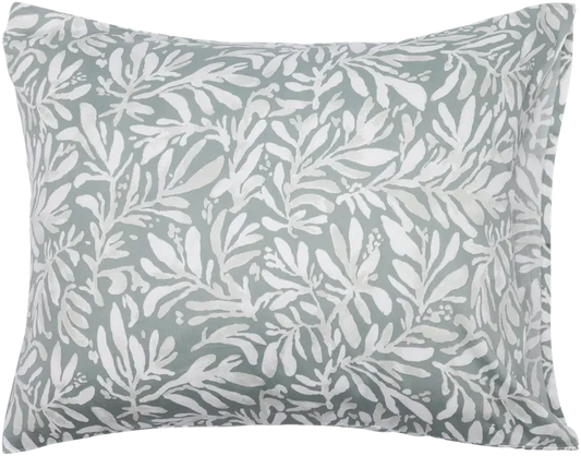 Pentik Hetki 枕套 50x60 厘米 叶子 绿色｜Pentik Hetki tyynyliina 50x60 cm lehti vihreä