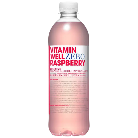Vitamin Well Zero Raspberry hyvinvointijuoma 500ml｜Vitamin Well 零覆盆子保健饮料 500ml