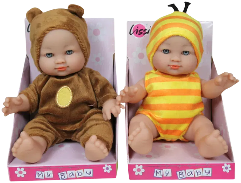 Lissi 动物装婴儿娃娃20cm，多种款式｜Lissi vauvanukke eläinasussa 20cm, erilaisia