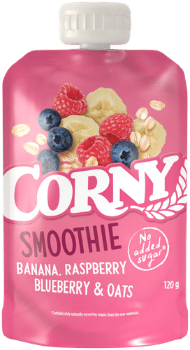 Corny 香蕉、覆盆子、蓝莓燕麦果昔 120g