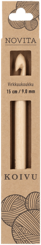 Novita 桦木钩针 15厘米 9 mm｜Novita Virkkuukoukku koivu 15 cm 9 mm
