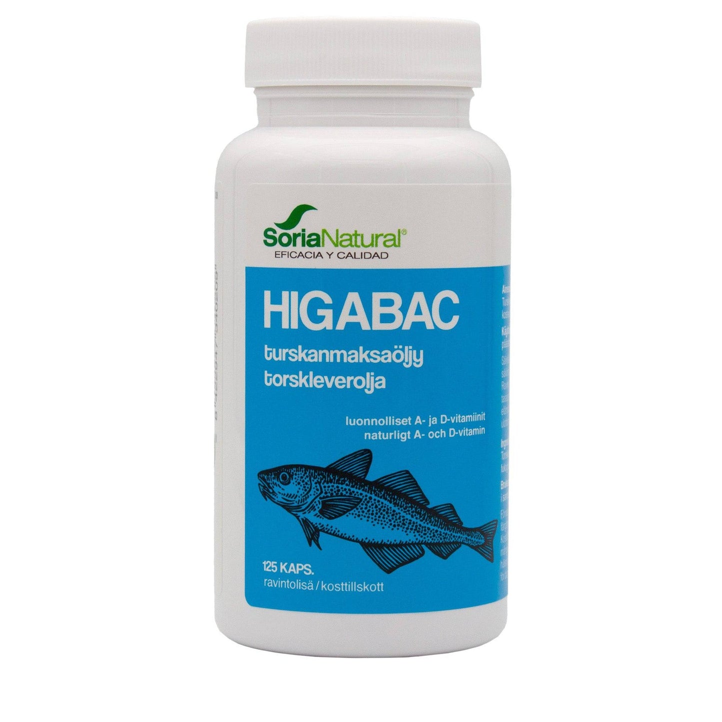 Soria Natural Higabac 鳕鱼肝油 125粒