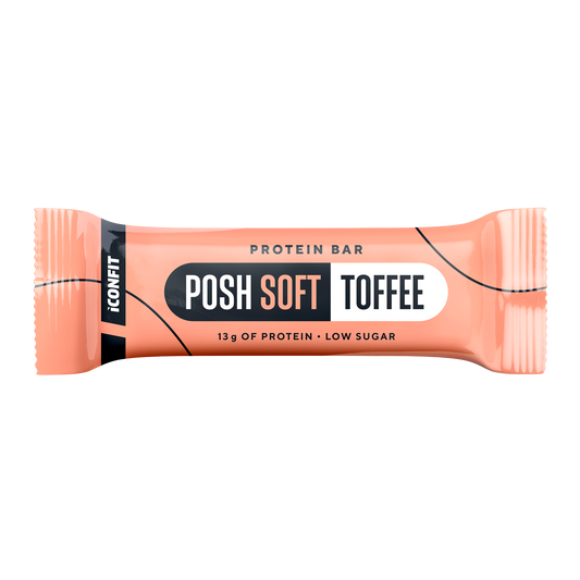 ICONFIT Posh 软太妃糖蛋白棒 40克 - 保质期至2026年10月