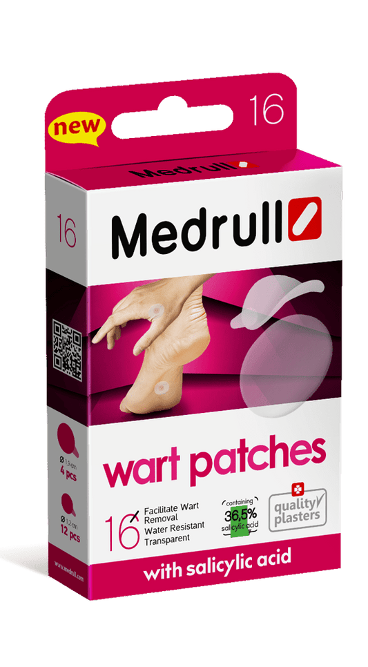 Medrull鸡眼贴 16 kpl｜Medrull Wart Patches - Syylälaastari 16 kpl