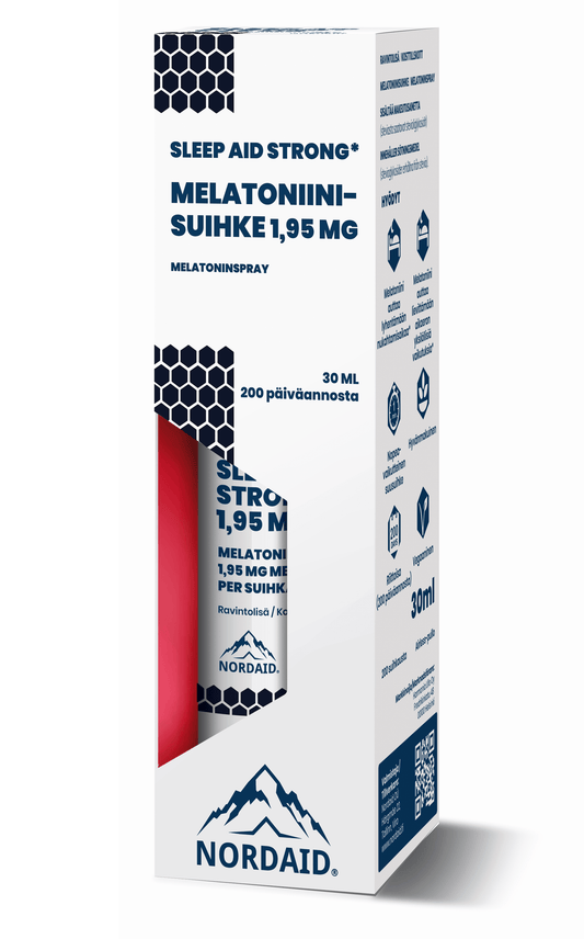 强效褪黑素喷雾 1.95毫克 30 ml｜Nordaid Sleep Aid Strong - Vahva Melatoniinisuihke 1,95 mg 30 ml