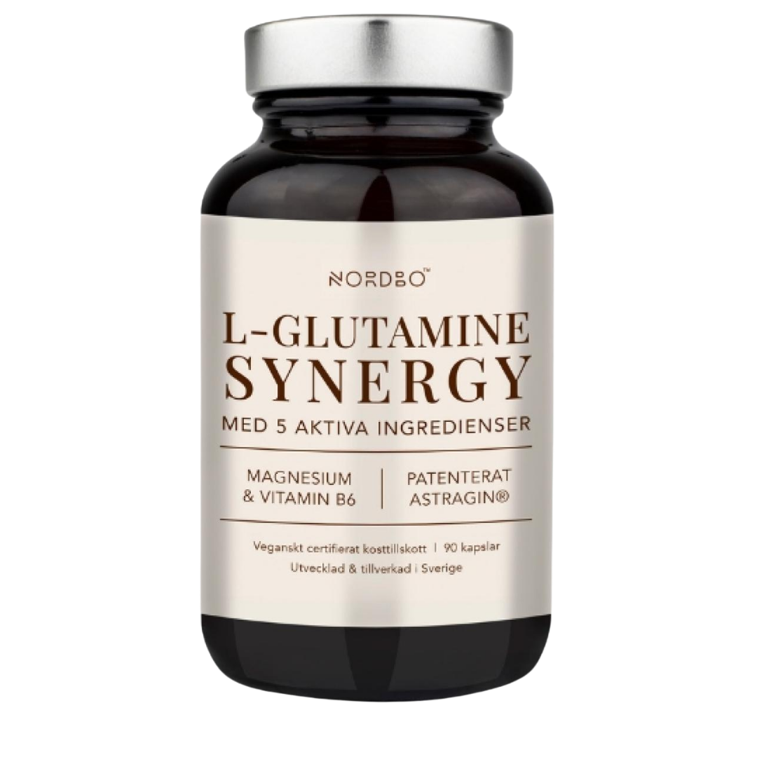 Nordbo L-谷氨酰胺协同 90粒｜Nordbo L-Glutamine Synergy 90 kaps.