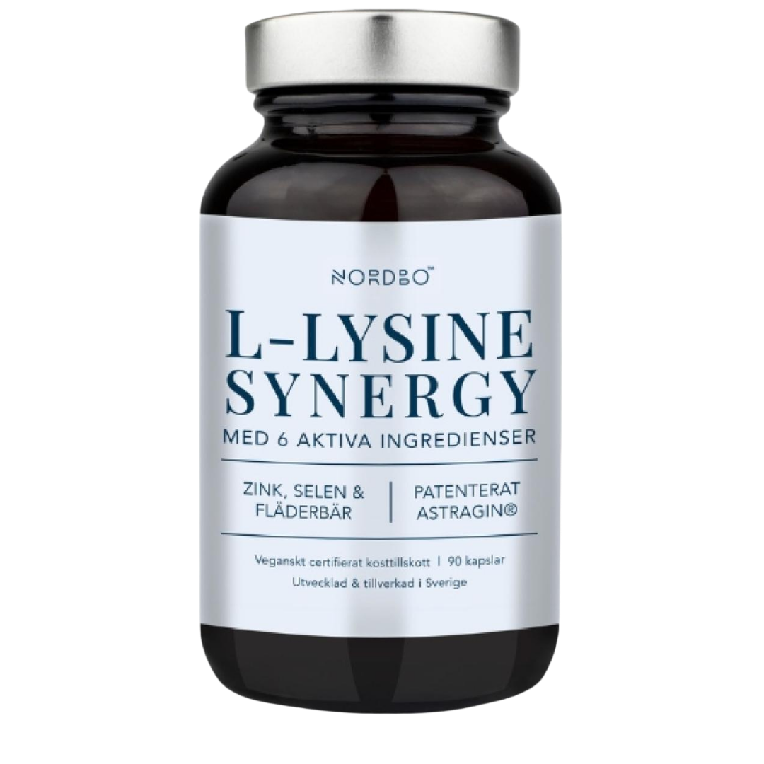 Nordbo L-赖氨酸协同 90粒｜Nordbo L-Lysine Synergy 90 kaps.