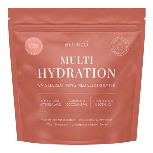 Nordbo 多效补水 - 水合补充剂 100 g｜Nordbo Multi Hydration - Nesteytysvalmiste 100 g