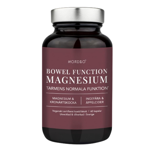 Nordbo肠道功能镁 60粒｜Nordbo Bowel Function Magnesium 60 kaps.
