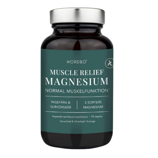 Nordbo 肌肉舒缓镁 90粒｜Nordbo Muscle Relief Magnesium 90 kaps.