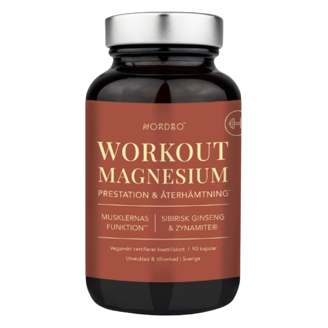 Nordbo 运动镁 90粒｜Nordbo Workout Magnesium 90 kaps.