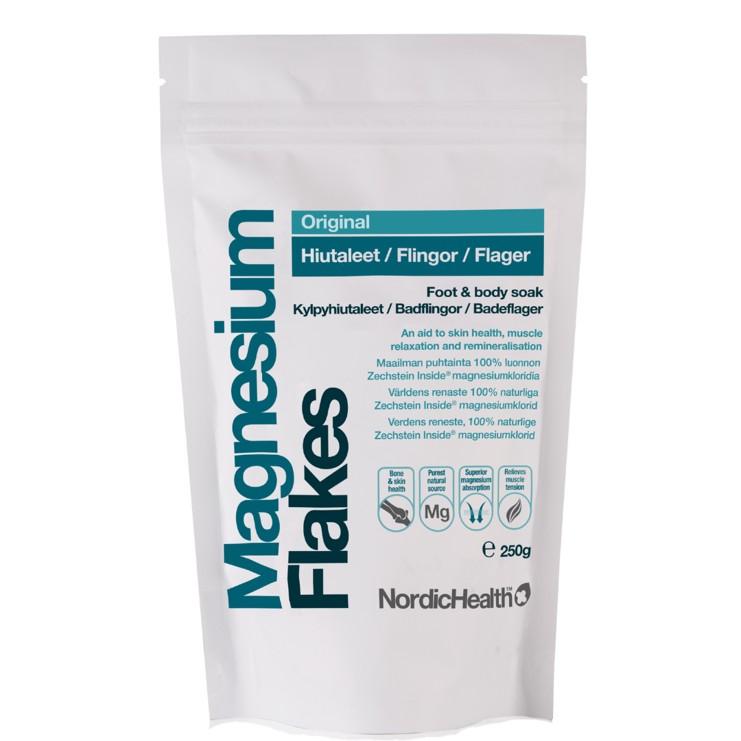 Nordic Health镁片 - 镁浴片 250 g｜Nordic Health Magnesium Flakes - Magnesium Kylpyhiutaleet 250 g