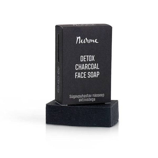Nurme 深层清洁炭皂 100 g｜Nurme Detox Charcoal Face Soap - Syväpuhdistava hiilisaippua kasvoille 100 g