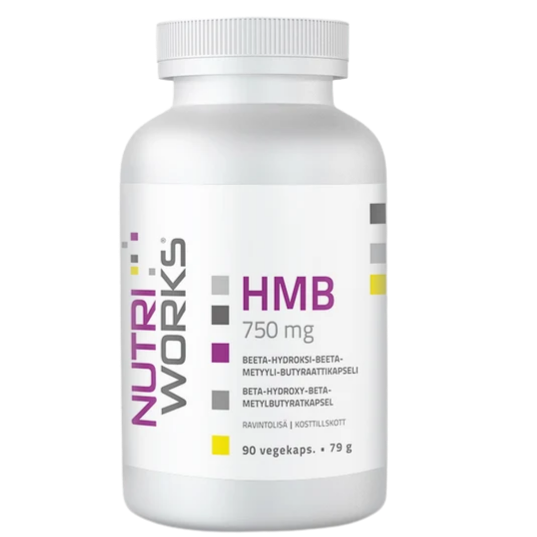 Nutri Works HMB 750毫克 - β-羟基-β-甲基丁酸胶囊 90粒