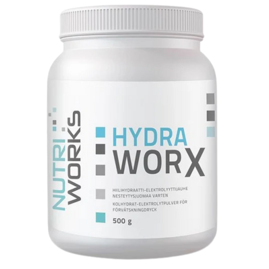 Nutri Works Hydra Worx - 碳水化合物-电解质粉 500克 - 无味