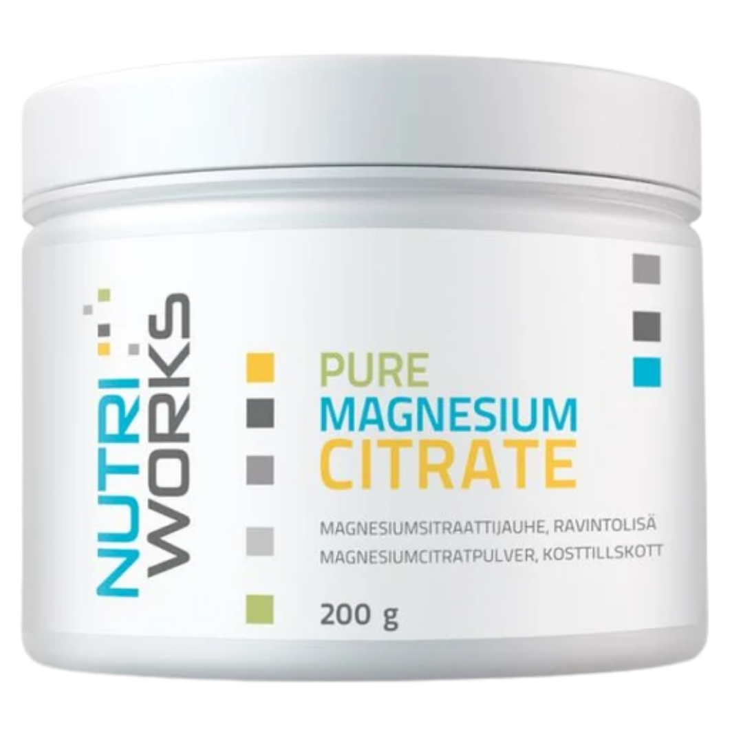 Nutri Works 纯柠檬酸镁 - 柠檬酸镁粉末 200 g