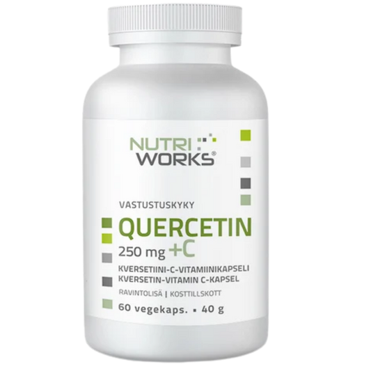 Nutri Works 槲皮素250毫克+维生素C 60粒植物胶囊