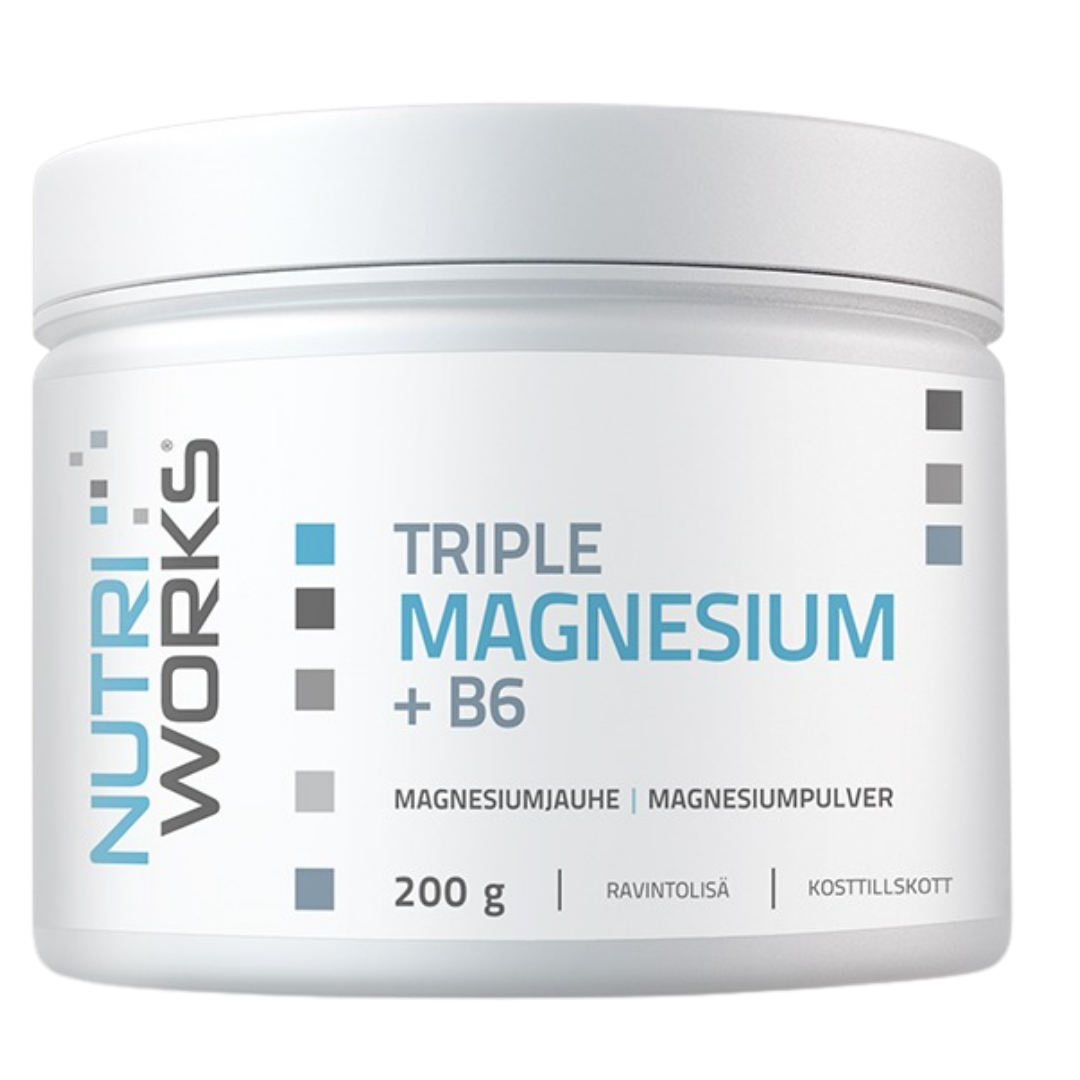 Nutri Works 三重镁+维生素B6 200 g｜Nutri Works Triple Magnesium + B6 200 g